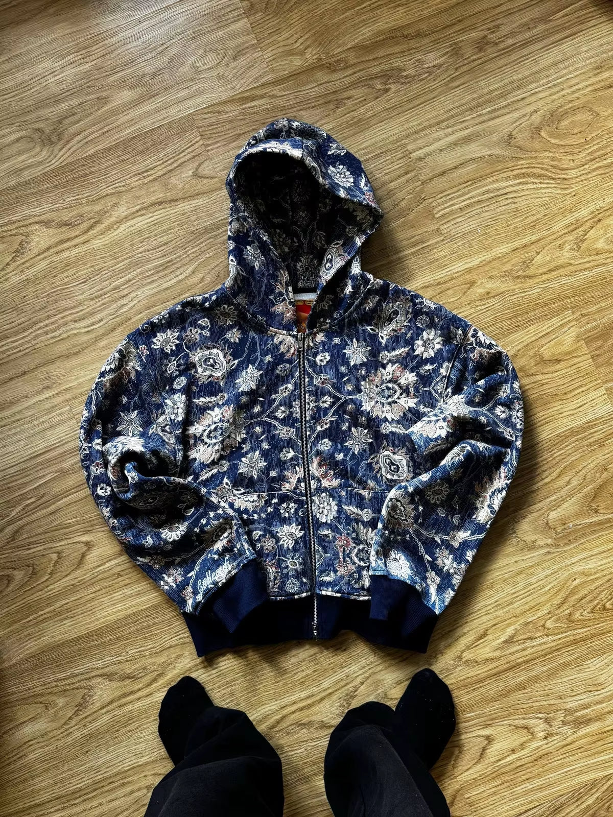 American Street Hip Hop Joker Fur Collar Zipper Hoodie Women Harajuku Y2K New Fashion Vintage Sweatshirt Unisex Punk Warm Hoodie